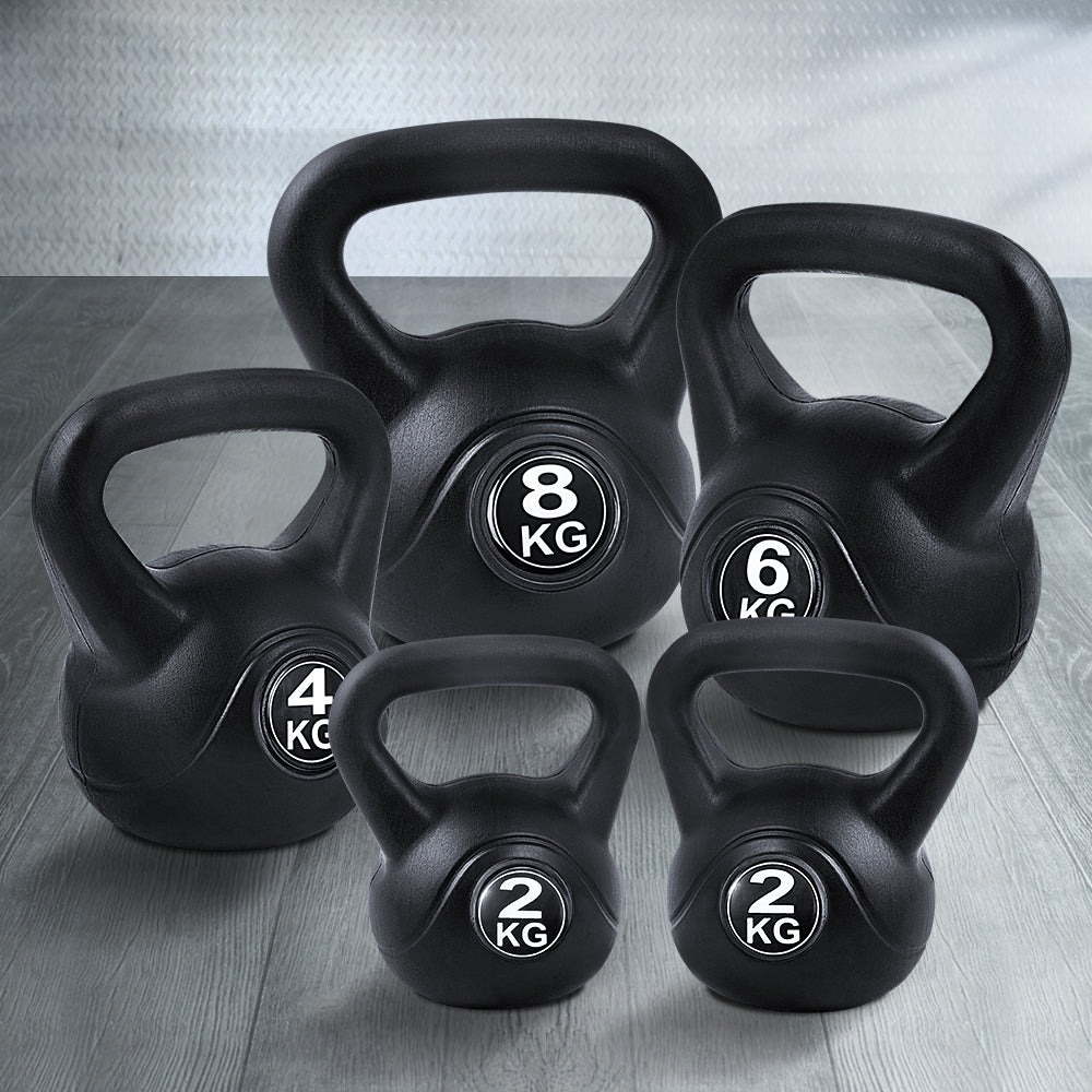22kg Kettlebell Kettlebells Set Kettle Bell Bells Kit Weight Fitness