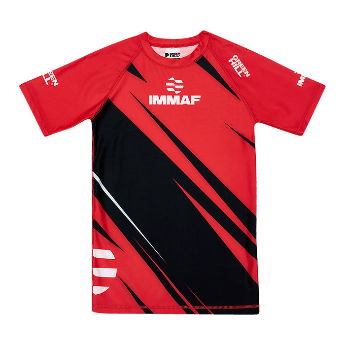 Green Hill Rash Guard IMMAF APPROVED RED