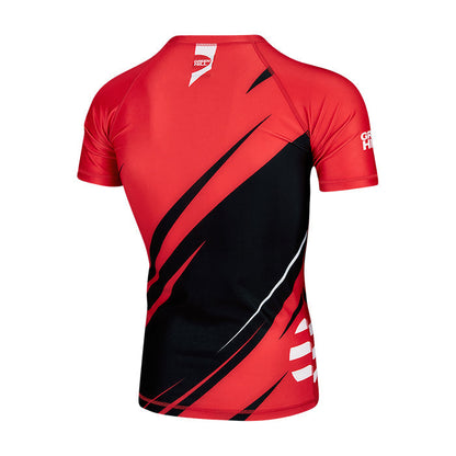 Green Hill Rash Guard IMMAF APPROVED RED