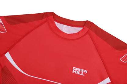 Green Hill IMMAF Approved Rash Guard Red 2023