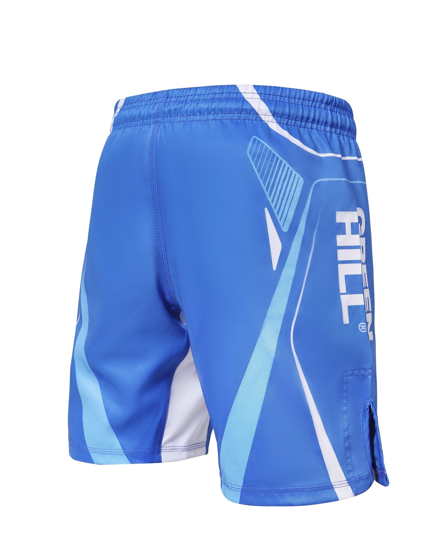 GREEN HILL New MMA Shorts IMMAF APPROVED Blue 2023