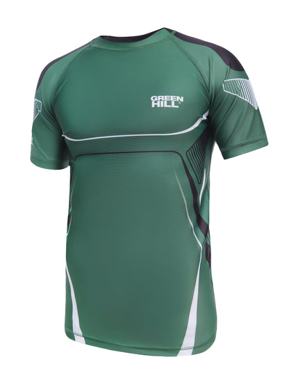 Green Hill IMMAF Approved Rash Guard Green 2023