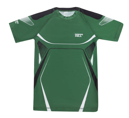 Green Hill IMMAF Approved Rash Guard Green 2023