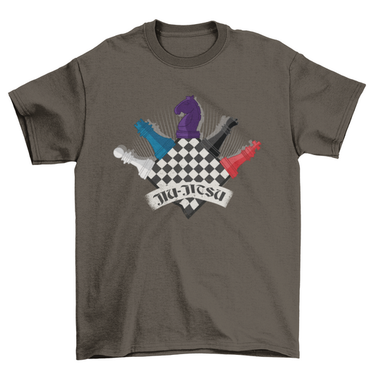 Funny Jiu Jitsu Chess T-shirt