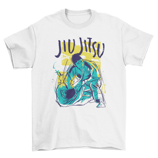 Jiu Jitsu Grunge Color T-shirt