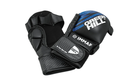 GREEN HILL IMMAF APPROVED MMA GLOVES BLUE