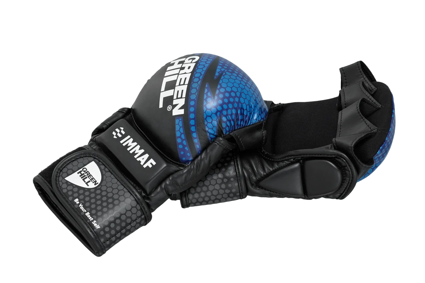 GREEN HILL IMMAF APPROVED MMA GLOVES BLUE