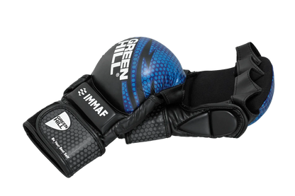 GREEN HILL IMMAF APPROVED MMA GLOVES BLUE