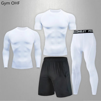 Compression Set for BJJ and MMA: Rashguards + Spat + Shorts